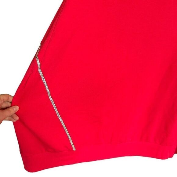 Torrid Ultra Soft Fleece Crew Neck Trim Studded Rhinestone Detail Sweatshirt - Picture 5 of 6